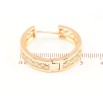 Серьги Xuping Позолота 18K колечки Резной узор фото №2 Серьги Xuping Позолота 18K колечки Резной узор фото №2