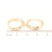 Серьги Xuping Позолота 18K колечки Декоративный узор фото №2 Серьги Xuping Позолота 18K колечки Декоративный узор фото №2