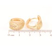 Серьги Xuping Позолота 18K колечки Резной узор с цирконием фото №2 Серьги Xuping Позолота 18K колечки Резной узор с цирконием фото №2