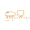 Серьги Xuping Позолота 18K колечки Овальные фото №2 Серьги Xuping Позолота 18K колечки Овальные фото №2