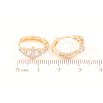 Серьги Xuping Позолота 18K колечки Инкрустация цирконием фото №2 Серьги Xuping Позолота 18K колечки Инкрустация цирконием фото №2
