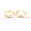 Серьги Xuping Позолота 18K колечки Резной узор фото №2 Серьги Xuping Позолота 18K колечки Резной узор фото №2