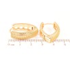 Серьги Xuping Позолота 18K колечки Декоративный узор фото №2