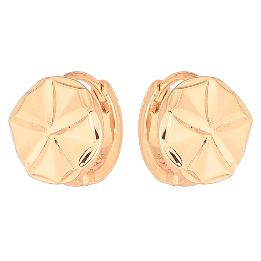 Серьги Xuping Позолота 18K колечки Декоративный узор фото №1