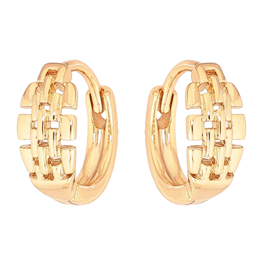Серьги Xuping Позолота 18K колечки Декоративный узор фото №1