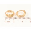 Серьги Xuping Позолота 18K колечки Декоративный узор фото №2