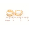 Серьги Xuping Позолота 18K колечки Дорожки циркония фото №2