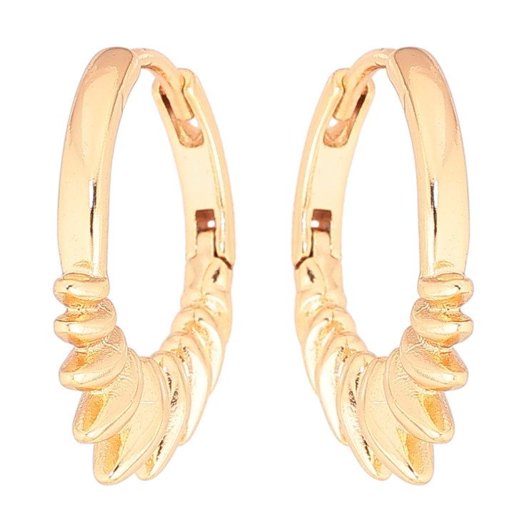 Серьги Xuping Позолота 18K колечки Декоративный узор фото №19 Серьги Xuping Позолота 18K колечки Декоративный узор фото №19