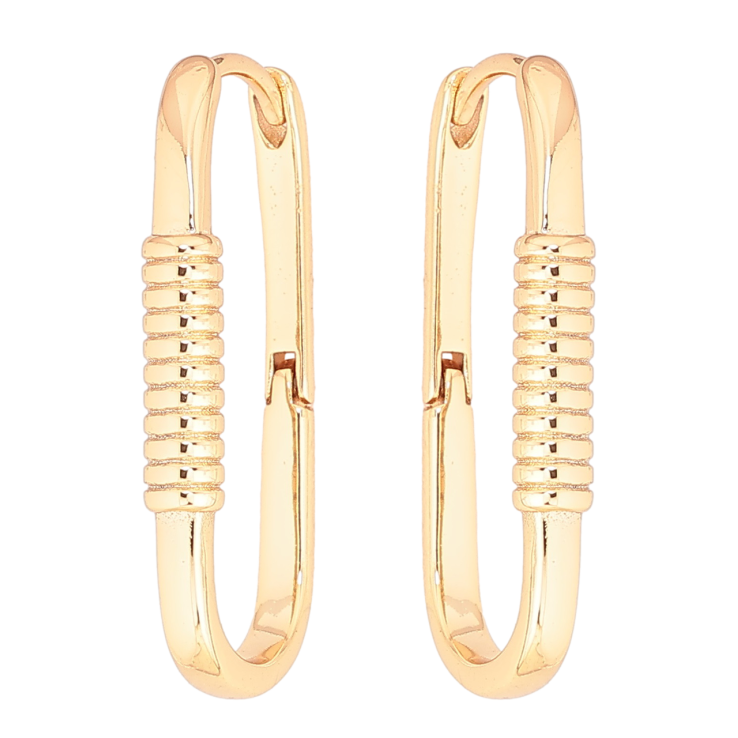 Серьги Xuping Позолота 18K колечки Декоративный узор фото №16 Серьги Xuping Позолота 18K колечки Декоративный узор фото №16