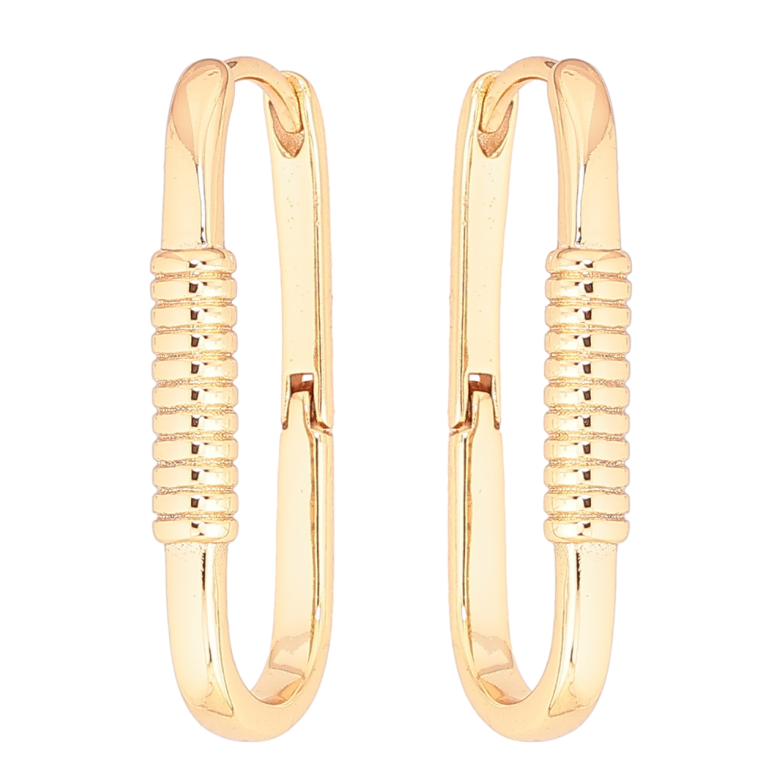 Серьги Xuping Позолота 18K колечки Декоративный узор фото №1 Серьги Xuping Позолота 18K колечки Декоративный узор фото №1