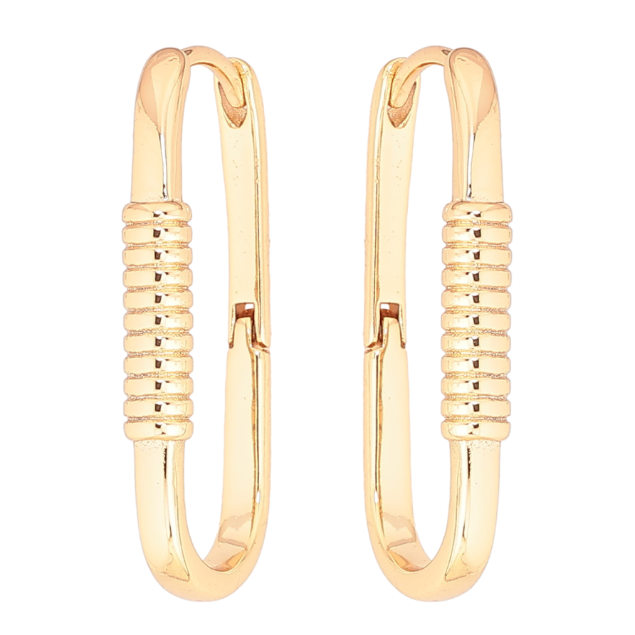 Серьги Xuping Позолота 18K колечки Декоративный узор фото №1 Серьги Xuping Позолота 18K колечки Декоративный узор фото №1