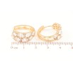 Серьги Xuping Позолота 18K колечки Инкрустация цирконием фото №2 Серьги Xuping Позолота 18K колечки Инкрустация цирконием фото №2