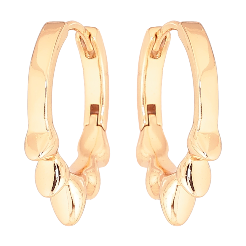 Серьги Xuping Позолота 18K колечки Декоративный узор фото №1