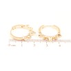 Серьги Xuping Позолота 18K колечки Декоративный узор фото №2