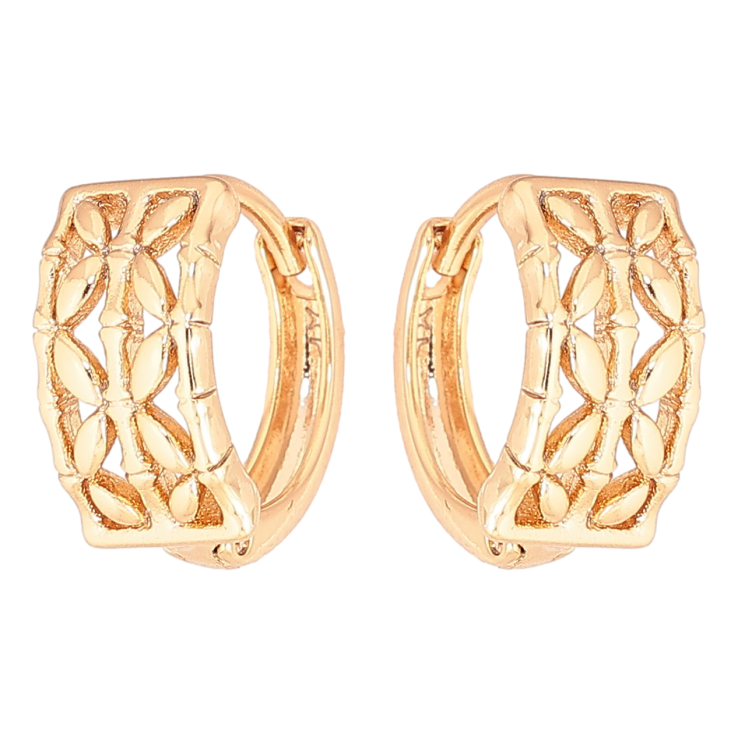 Серьги Xuping Позолота 18K колечки Декоративный узор фото №11 Серьги Xuping Позолота 18K колечки Декоративный узор фото №11