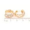 Серьги Xuping Позолота 18K колечки Инкрустация цирконием фото №2 Серьги Xuping Позолота 18K колечки Инкрустация цирконием фото №2