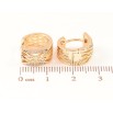 Серьги Xuping Позолота 18K колечки Резной узор с цирконием фото №2 Серьги Xuping Позолота 18K колечки Резной узор с цирконием фото №2