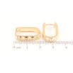 Серьги Xuping Позолота 18K колечки Декоративный узор фото №2 Серьги Xuping Позолота 18K колечки Декоративный узор фото №2