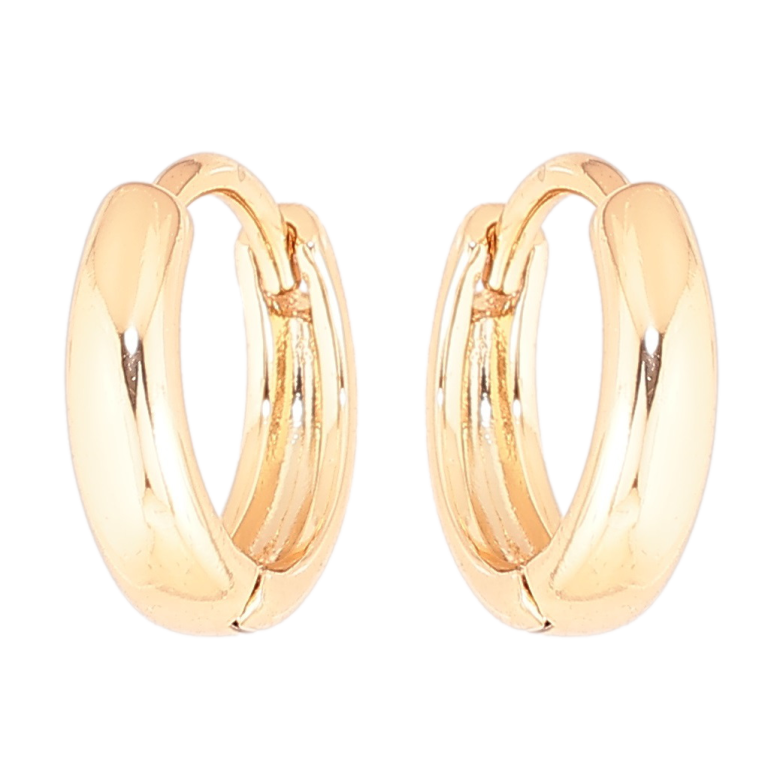 Сережки Xuping Позолота 18K колечка Класика ø 14мм фото №3 Сережки Xuping Позолота 18K колечка Класика ø 14мм фото №3