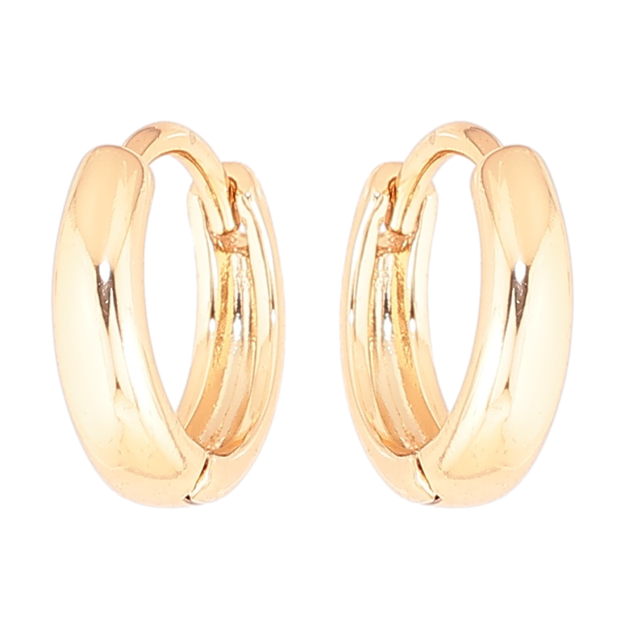 Серьги Xuping Позолота 18K колечки Классика ø 14мм фото №1 Серьги Xuping Позолота 18K колечки Классика ø 14мм фото №1