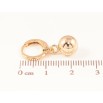 Сережки Xuping Позолота 18K підвіски на колечках «Кульки» ø 8мм фото №2 Сережки Xuping Позолота 18K підвіски на колечках «Кульки» ø 8мм фото №2
