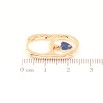 Сережки Xuping Позолота 18K підвіски на колечках «Підвіски з синіми кришталевими сердечками» фото №2 Сережки Xuping Позолота 18K підвіски на колечках «Підвіски з синіми кришталевими сердечками» фото №2