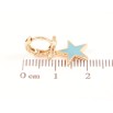 Сережки Xuping Позолота 18K підвіски на колечках «Зірки з блакитною емаллю» фото №2 Сережки Xuping Позолота 18K підвіски на колечках «Зірки з блакитною емаллю» фото №2
