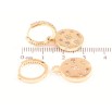 Серьги Xuping Позолота 18K подвески на колечках Звездный узор с цирконием 2 в 1 фото №2 Серьги Xuping Позолота 18K подвески на колечках Звездный узор с цирконием 2 в 1 фото №2
