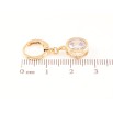 Серьги Xuping Позолота 18K подвески на колечках Кристальные подвески ø 10мм фото №2 Серьги Xuping Позолота 18K подвески на колечках Кристальные подвески ø 10мм фото №2