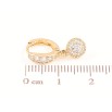 Серьги Xuping Позолота 18K подвески на колечках Инкрустация цирконием ø 6мм фото №2 Серьги Xuping Позолота 18K подвески на колечках Инкрустация цирконием ø 6мм фото №2