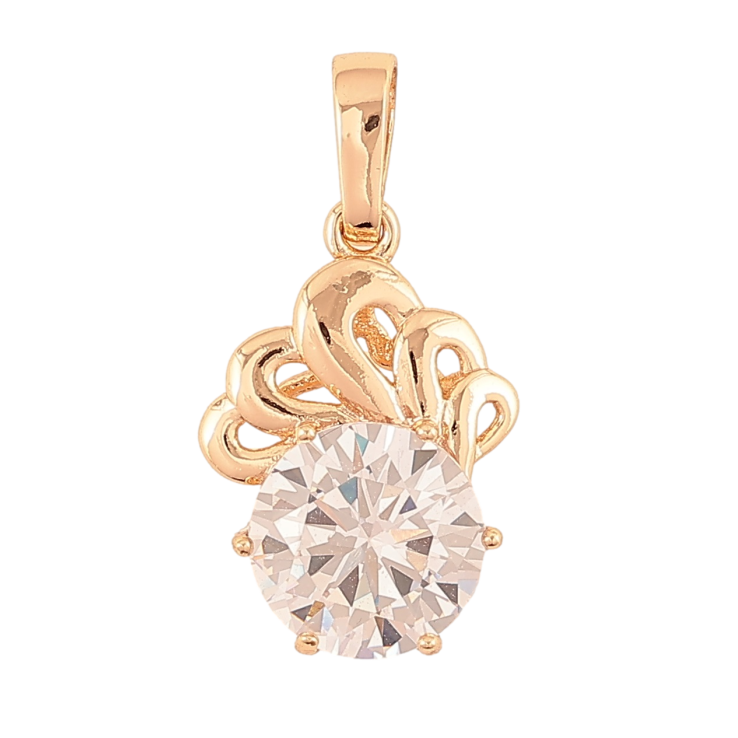 Кулон Xuping M&L Колір 18K «Декоративний візерунок з кристалом для ланцюжка до 6мм фото №9