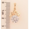 Кулон Xuping M&L Колір 18K «Декоративний візерунок з кристалом для ланцюжка до 6мм фото №2 Кулон Xuping M&L Колір 18K «Декоративний візерунок з кристалом для ланцюжка до 6мм фото №2