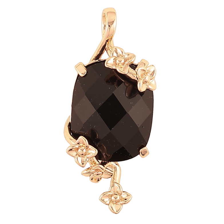 Кулон Xuping M&L Колір 18K «Квітковий візерунок з чорним кристалом для ланцюжка до 4мм фото №15