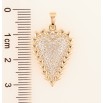 Кулон Xuping M&L Колір 18K «Сердечко з цирконієм для ланцюжка до 6мм фото №2 Кулон Xuping M&L Колір 18K «Сердечко з цирконієм для ланцюжка до 6мм фото №2