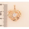 Кулон Xuping M&L Колір 18K «Сердечко з цирконієм для ланцюжка до 5мм фото №2 Кулон Xuping M&L Колір 18K «Сердечко з цирконієм для ланцюжка до 5мм фото №2
