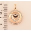 Кулон Xuping M&L Колір 18K «Сердечко з цирконієм для ланцюжка до 6мм фото №2 Кулон Xuping M&L Колір 18K «Сердечко з цирконієм для ланцюжка до 6мм фото №2