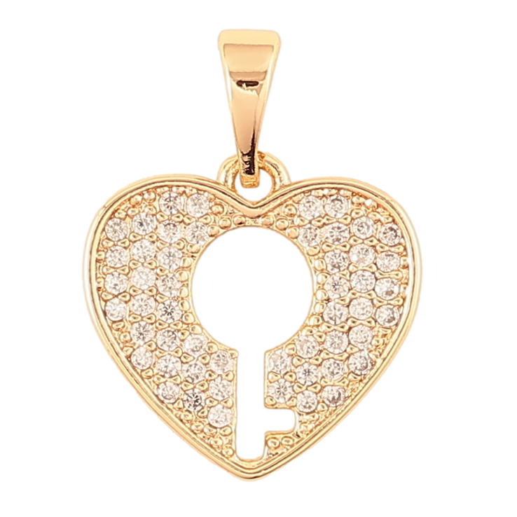 Кулон Xuping M&L Цвет 18K Сердечки с замочной скважиной для цепочки до 5мм фото №19 Кулон Xuping M&L Цвет 18K Сердечки с замочной скважиной для цепочки до 5мм фото №19