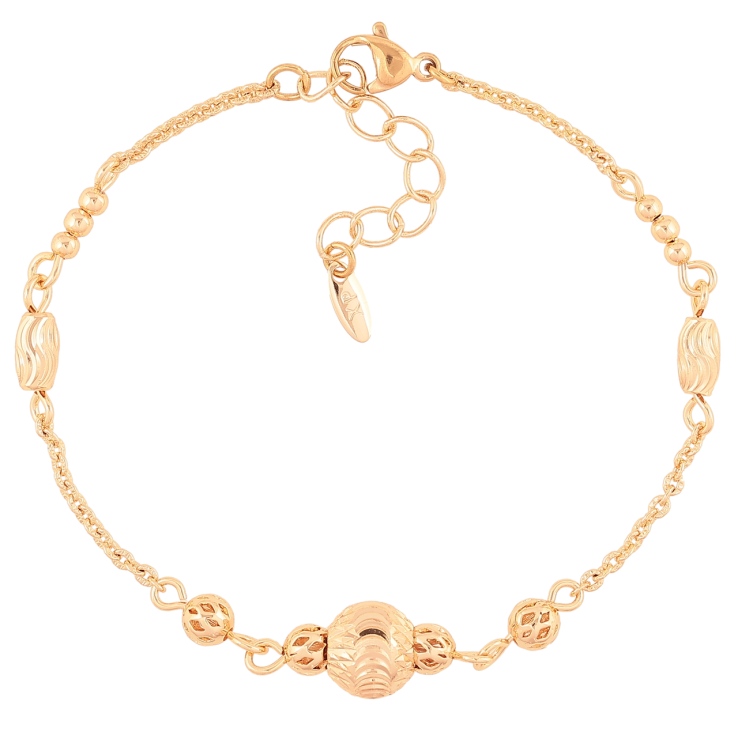 Браслет Xuping M&L Колір 18K «Ланцюжок з декоративними намистинами довжина з доп.ланцюжком 18-21.5см х 2мм фото №18 Браслет Xuping M&L Колір 18K «Ланцюжок з декоративними намистинами довжина з доп.ланцюжком 18-21.5см х 2мм фото №18