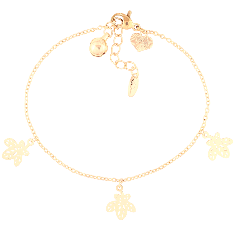 Браслет Xuping M&L Колір 18K «Ланцюжок з підвісками довжина з доп.ланцюжком 17.5-19.5см х 1мм фото №1 Браслет Xuping M&L Колір 18K «Ланцюжок з підвісками довжина з доп.ланцюжком 17.5-19.5см х 1мм фото №1