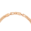Браслет Xuping M&L Цвет 18K Цепочка с дорожкой сиреневых кристаллов длина с доп.замком 17,19.5см х 4мм фото №2 Браслет Xuping M&L Цвет 18K Цепочка с дорожкой сиреневых кристаллов длина с доп.замком 17,19.5см х 4мм фото №2