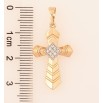 Кулон Xuping Позолота 18K + Родій Хрест з цирконієм для ланцюжка до 6мм фото №2 Кулон Xuping Позолота 18K + Родій Хрест з цирконієм для ланцюжка до 6мм фото №2