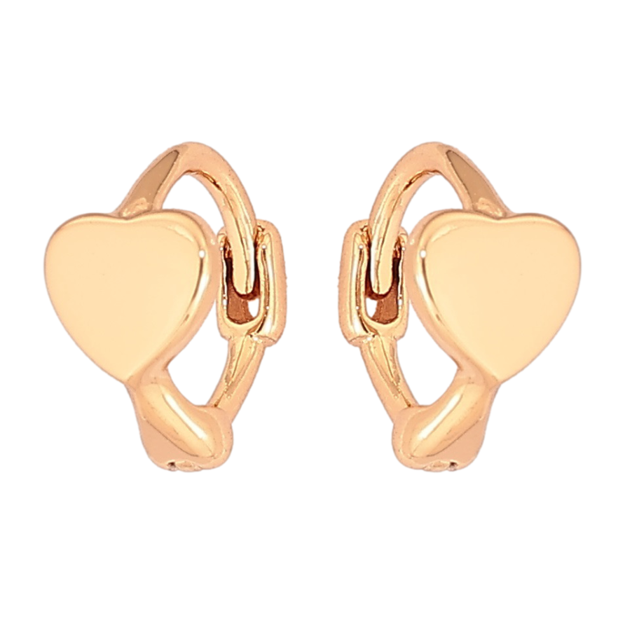 Сережки Xuping Позолота 18K колечка «Сердечка» фото №1 Сережки Xuping Позолота 18K колечка «Сердечка» фото №1