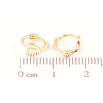 Сережки Xuping Позолота 18K колечка «Сердечка» фото №2 Сережки Xuping Позолота 18K колечка «Сердечка» фото №2