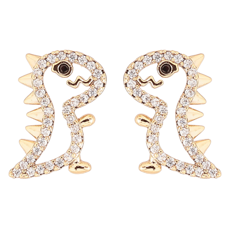 Сережки Xuping Позолота 18K пусети «Динозаври» фото №16 Сережки Xuping Позолота 18K пусети «Динозаври» фото №16