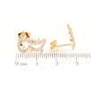 Серьги Xuping Позолота 18K пусеты Динозавры фото №2 Серьги Xuping Позолота 18K пусеты Динозавры фото №2