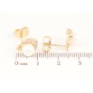Серьги Xuping Позолота 18K пусеты Узор с жемчужинами и цирконием фото №2 Серьги Xuping Позолота 18K пусеты Узор с жемчужинами и цирконием фото №2