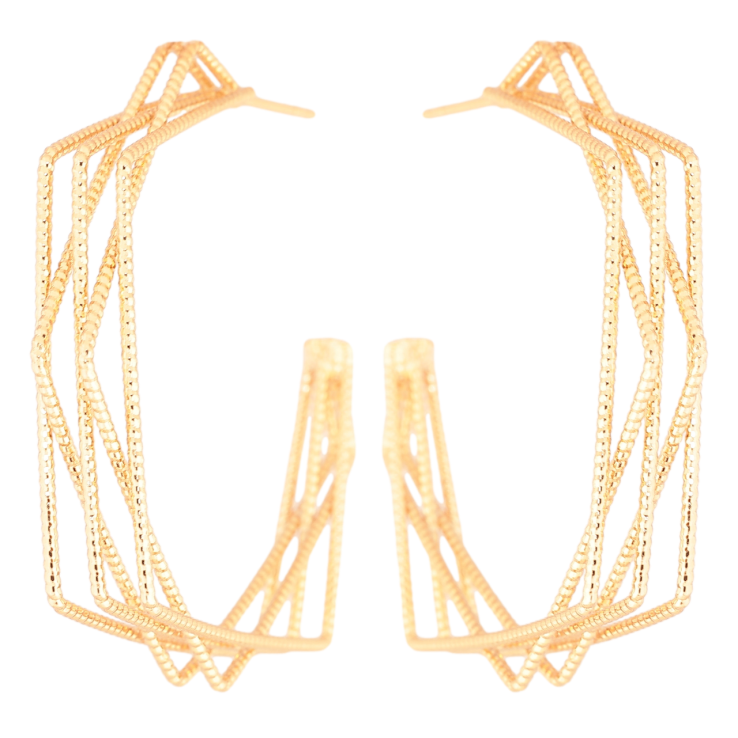 Серьги Xuping Позолота 18K пусеты Декоративные дуги фото №11 Серьги Xuping Позолота 18K пусеты Декоративные дуги фото №11