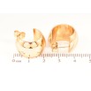 Сережки Xuping Позолота 18K пусети «Широкі дуги» фото №2
