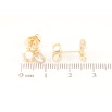 Сережки Xuping Позолота 18K пусети «Банти з кристалами та перлинами» фото №2 Сережки Xuping Позолота 18K пусети «Банти з кристалами та перлинами» фото №2