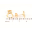 Серьги Xuping Позолота 18K пусеты Цветочки с жемчужинами фото №2 Серьги Xuping Позолота 18K пусеты Цветочки с жемчужинами фото №2